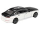 BMW i7 xDrive60 Dravit Alpine White and Black Sapphire Limited Edition 1/64 Diecast Model Car Mini GT MGT00959