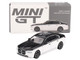 BMW i7 xDrive60 Dravit Alpine White and Black Sapphire Limited Edition 1/64 Diecast Model Car Mini GT MGT00959