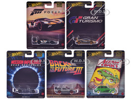 Pop Culture 2025 5 piece Set L Premium Series Diecast Model Cars Hot Wheels HXD63-956L