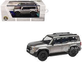 2024 Toyota Land Cruiser 250 Prado Meteor Shower Silver Metallic 1/64 Diecast Model Car Paragon Models PA-55746