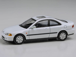 1995 Honda Civic Coupe EJ1 White with Sunroof 1/64 Diecast Model Car Paragon Models PA-55765