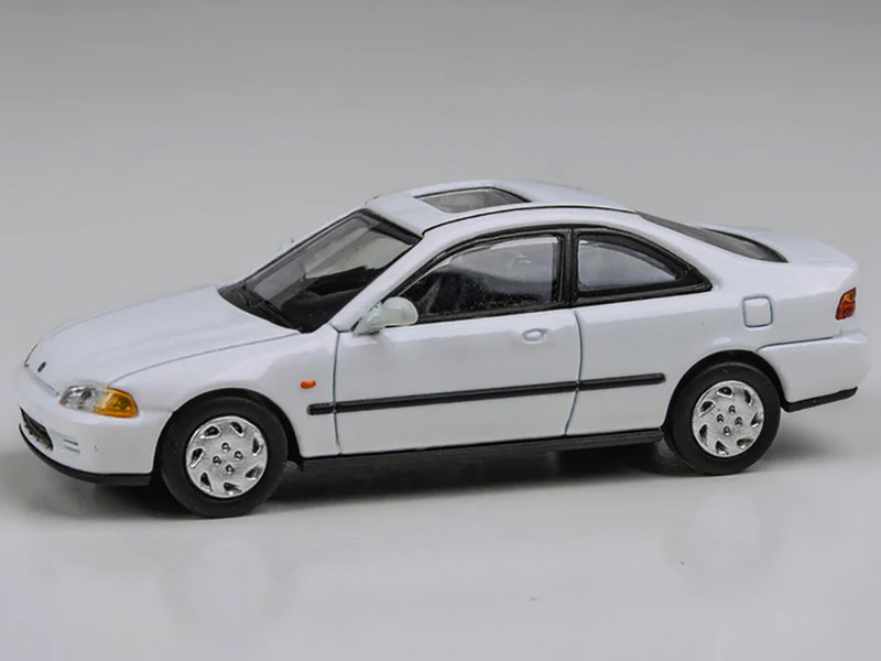 1995 Honda Civic Coupe EJ1 White with Sunroof 1/64 Diecast Model Car Paragon Models PA-55765