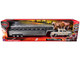 Toyota Tundra Pro Pickup Truck Beige with Horse Trailer Chrome and Horse Figures Long Haul Truckers Series 1/32 Diecast Model New Ray SS-19533