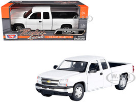 2006 Chevrolet Silverado 1500 Pickup Truck White Timeless Legends Series 1/25 Diecast Model Car Motormax 79393-WH