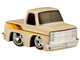 1987 Chevrolet C10 Pickup Truck Beige with Stripes Customs Series 3 Diecast Model Car CarTuned 526711