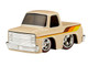1987 Chevrolet C10 Pickup Truck Beige with Stripes Customs Series 3 Diecast Model Car CarTuned 526711