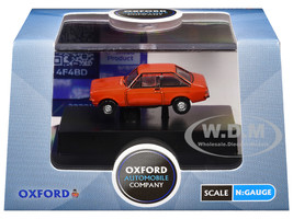Ford Escort Mk2 RHD Right Hand Drive Carnival Red 1/148 (N) Scale Diecast Model Car Oxford Diecast NESC001