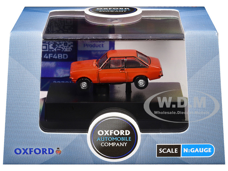 Ford Escort Mk2 RHD Right Hand Drive Carnival Red 1/148 (N) Scale Diecast Model Car Oxford Diecast NESC001