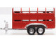 Livestock Trailer Red 1/148 (N) Scale Diecast Model Car Oxford Diecast NFARM004