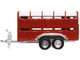 Livestock Trailer Red 1/148 (N) Scale Diecast Model Car Oxford Diecast NFARM004