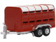 Livestock Trailer Red 1/148 (N) Scale Diecast Model Car Oxford Diecast NFARM004