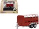 Livestock Trailer Red 1/148 (N) Scale Diecast Model Car Oxford Diecast NFARM004