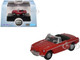 MG MGB Roadster RHD Right Hand Drive Tartan Red 1/148 (N) Scale Diecast Model Car Oxford Diecast NMGB001