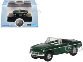 MG MGB Roadster RHD Right Hand Drive British Racing Green 1/148 (N) Scale Diecast Model Car Oxford Diecast NMGB003