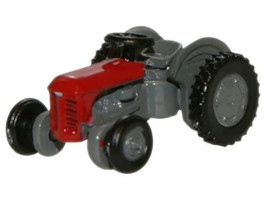 Ferguson Tractor Red and Gray 1/148 (N) Scale Diecast Model Car Oxford Diecast NTEA002