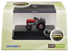 Ferguson Tractor Red and Gray 1/148 (N) Scale Diecast Model Car Oxford Diecast NTEA002