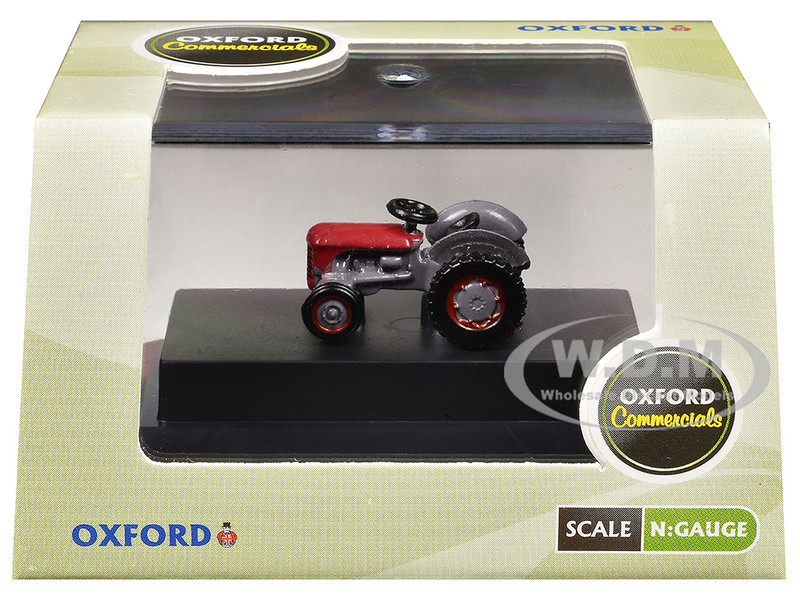 Ferguson Tractor Red and Gray 1/148 (N) Scale Diecast Model Car Oxford Diecast NTEA002
