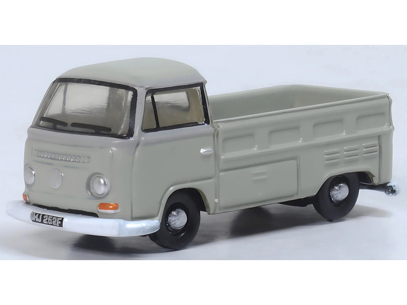 Volkswagen T2 Pickup Truck Light Gray 1/148 (N) Scale Diecast Model Car Oxford Diecast NVW002