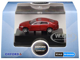 Jaguar XF RHD Right Hand Drive Carnelian Red 1/148 (N) Scale Diecast Model Car Oxford Diecast NXF001