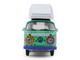 1973 Volkswagen Type 2 Westfalia Campmobile Music Festival Van Green with White Top and Graphics Club Vee Dub Series 21 1/64 Diecast Model Car Greenlight 36120C