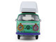 1973 Volkswagen Type 2 Westfalia Campmobile Music Festival Van Green with White Top and Graphics Club Vee Dub Series 21 1/64 Diecast Model Car Greenlight 36120C