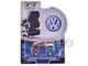 1973 Volkswagen Type 2 Westfalia Campmobile Music Festival Van Green with White Top and Graphics Club Vee Dub Series 21 1/64 Diecast Model Car Greenlight 36120C