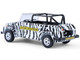 1974 Volkswagen Thing Type 181 Safari Adventure Black and White Zebra Stripes Club Vee Dub Series 21 1/64 Diecast Model Car Greenlight 36120D