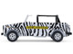 1974 Volkswagen Thing Type 181 Safari Adventure Black and White Zebra Stripes Club Vee Dub Series 21 1/64 Diecast Model Car Greenlight 36120D
