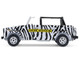 1974 Volkswagen Thing Type 181 Safari Adventure Black and White Zebra Stripes Club Vee Dub Series 21 1/64 Diecast Model Car Greenlight 36120D