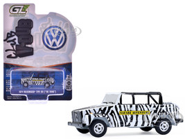 1974 Volkswagen Thing Type 181 Safari Adventure Black and White Zebra Stripes Club Vee Dub Series 21 1/64 Diecast Model Car Greenlight 36120D