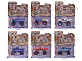 Kings of Crunch Series 16 Set of 6 Monster Trucks 1/64 Diecast Model Cars Greenlight 49160SET