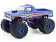 1982 GMC Sierra 2500 Monster Truck Moonshiner! Blue Metallic with Stripes Kings of Crunch Series 16 1/64 Diecast Model Car Greenlight 49160A
