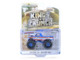 1982 GMC Sierra 2500 Monster Truck Moonshiner! Blue Metallic with Stripes Kings of Crunch Series 16 1/64 Diecast Model Car Greenlight 49160A