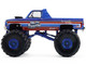 1982 GMC Sierra 2500 Monster Truck Moonshiner! Blue Metallic with Stripes Kings of Crunch Series 16 1/64 Diecast Model Car Greenlight 49160A