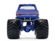 1982 GMC Sierra 2500 Monster Truck Moonshiner! Blue Metallic with Stripes Kings of Crunch Series 16 1/64 Diecast Model Car Greenlight 49160A