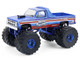 1982 GMC Sierra 2500 Monster Truck Moonshiner! Blue Metallic with Stripes Kings of Crunch Series 16 1/64 Diecast Model Car Greenlight 49160A