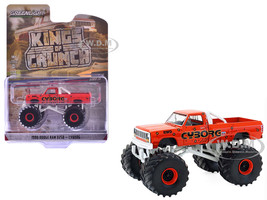 1990 Dodge Ram D250 Monster Truck Cyborg Red Kings of Crunch Series 16 1/64 Diecast Model Car Greenlight 49160E