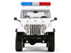 1982 Jeep CJ 7 Clearwater Florida Police Department White and Light Blue Artisan Collection Series 1/18 Diecast Model Car Greenlight 19140