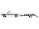 1990 Dodge Ram D250 Pickup Truck Philadelphia PA Police Department White with Stripes and Utility Trailer Hot Pursuit Hitch & Tow Series 1 1/64 Diecast Model Cars Greenlight 32315A