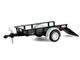 1990 Dodge Ram D250 Pickup Truck Philadelphia PA Police Department White with Stripes and Utility Trailer Hot Pursuit Hitch & Tow Series 1 1/64 Diecast Model Cars Greenlight 32315A