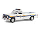 1990 Dodge Ram D250 Pickup Truck Philadelphia PA Police Department White with Stripes and Utility Trailer Hot Pursuit Hitch & Tow Series 1 1/64 Diecast Model Cars Greenlight 32315A