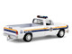 1990 Dodge Ram D250 Pickup Truck Philadelphia PA Police Department White with Stripes and Utility Trailer Hot Pursuit Hitch & Tow Series 1 1/64 Diecast Model Cars Greenlight 32315A