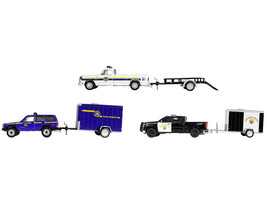 Hot Pursuit Hitch & Tow Series 1 Set of 3 pieces 1/64 Diecast Model Cars Greenlight 32315-A-B-C