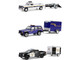 Hot Pursuit Hitch & Tow Series 1 Set of 3 pieces 1/64 Diecast Model Cars Greenlight 32315-A-B-C