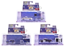 Hot Pursuit Hitch & Tow Series 1 Set of 3 pieces 1/64 Diecast Model Cars Greenlight 32315-A-B-C