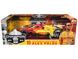 Dallara IndyCar #10 Alex Palou DHL Raced Verison Chip Ganassi Racing NTT IndyCar Series Champion 2024 1/18 Diecast Model Car Greenlight 11262