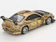 Nissan Silvia S15 RHD Right Hand Drive #1 Top Secret Gold Metallic with Black Hood D1 Grand Prix Limited Edition 1/64 Diecast Model Car Mini GT MGT00714