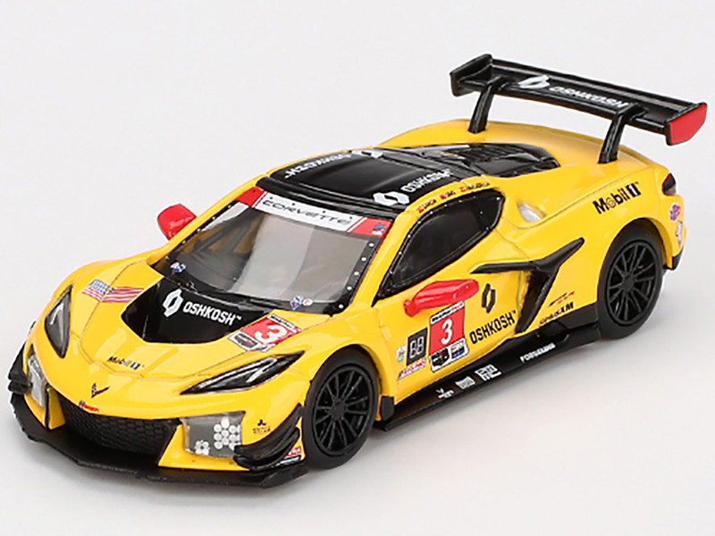 Chevrolet Corvette Z06 GT3 R #3 Antonio Garcia Daniel Juncadella Alexander Sims Corvette Racing by Pratt Miller Motorsports IMSA 24 Hours of Daytona 2024 Limited Edition 1/64 Diecast Model Car Mini GT MGT00854