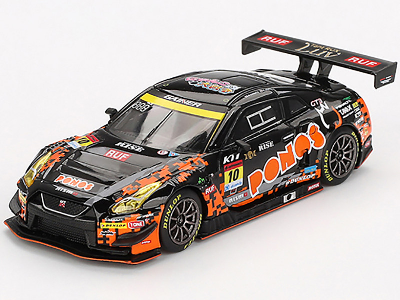 Nissan GT R NISMO GT3 #10 Hironobu Yasuda Riki Okusa PONOS GAINER Super GT Series 2023 Limited Edition 1/64 Diecast Model Car Mini GT MGT00860