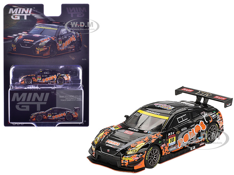 Nissan GT R NISMO GT3 #10 Hironobu Yasuda Riki Okusa PONOS GAINER Super GT Series 2023 Limited Edition 1/64 Diecast Model Car Mini GT MGT00860